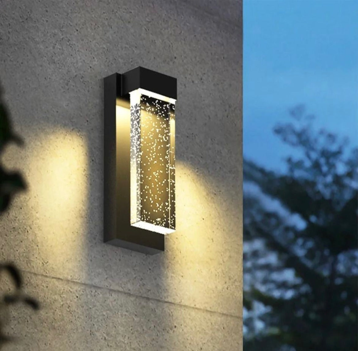 Outdoor Bubble Crystal Wall Light