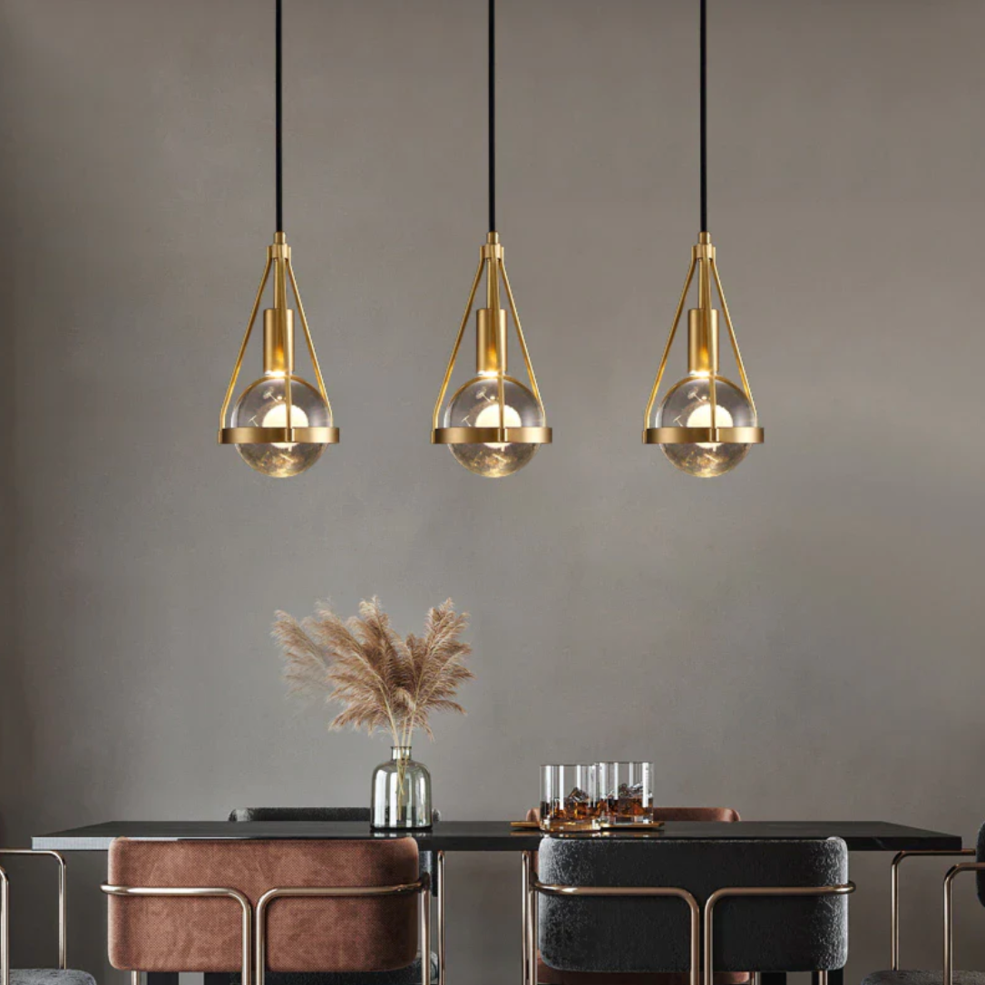 Hanging lights for over a table 