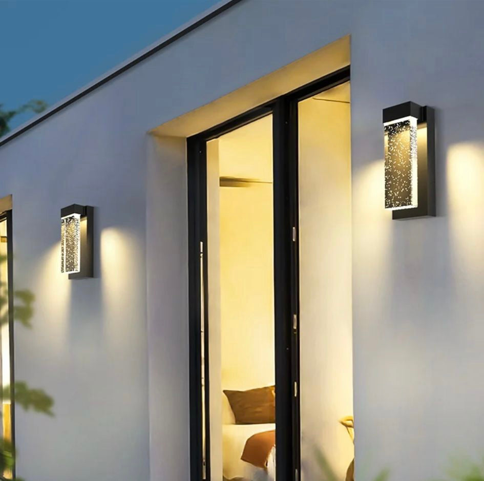 Outdoor Bubble Crystal Wall Light