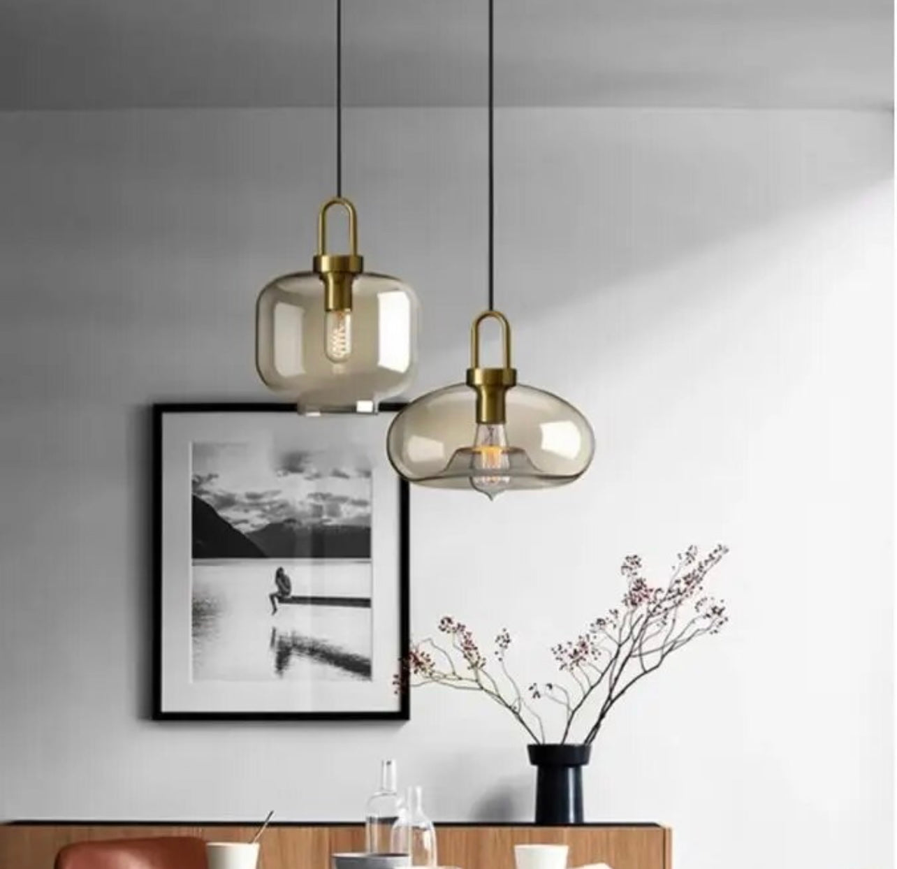 Modern Glass Latern Pendant Lights