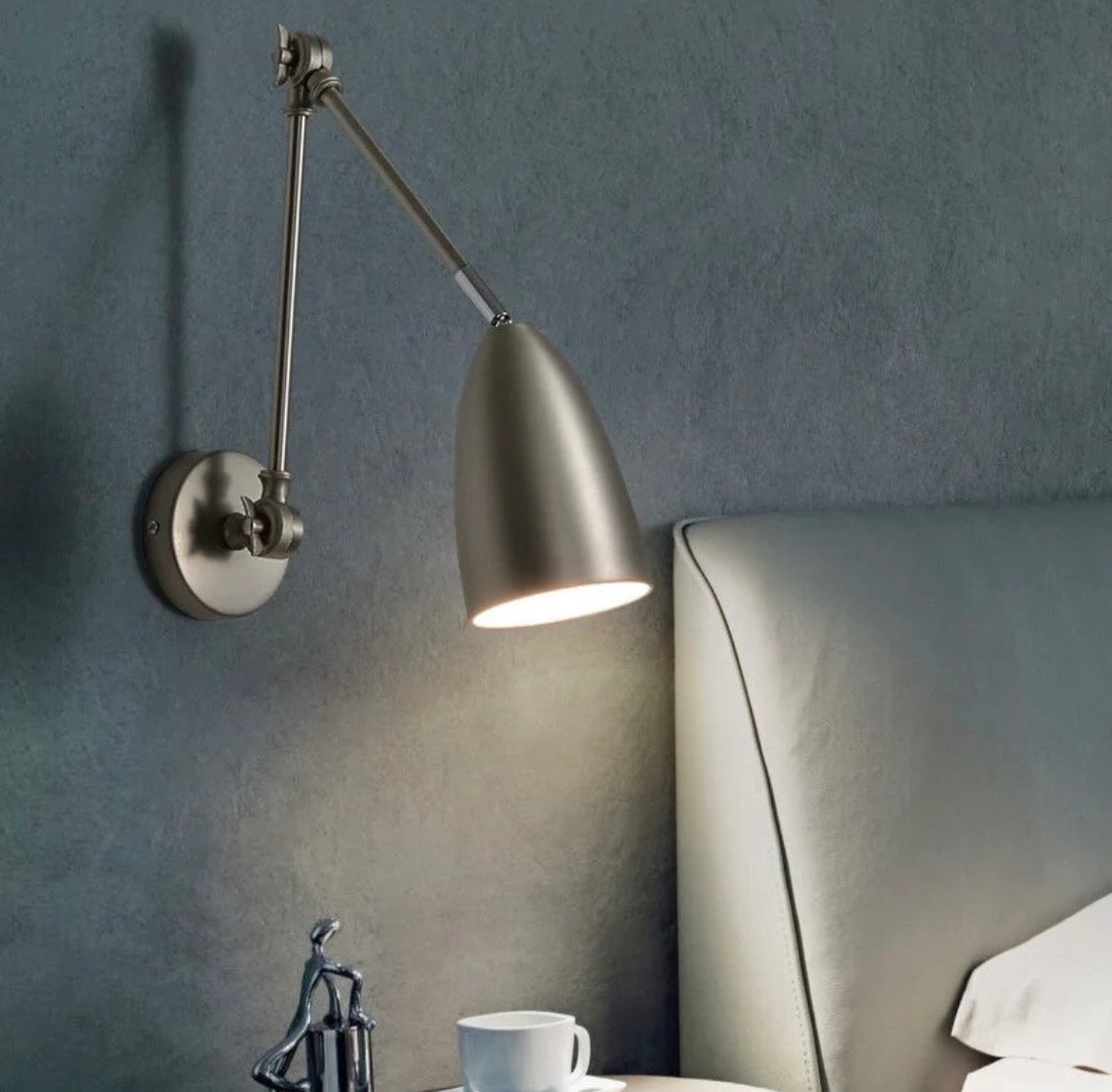 Silver Industrial Retro Extendable Wall Light