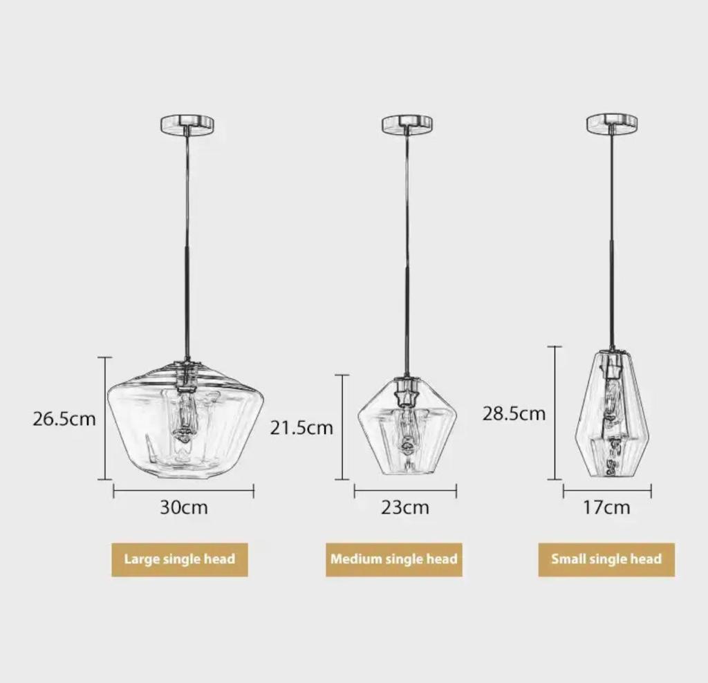 Modern LED Nordic Glass Pendant Lamp