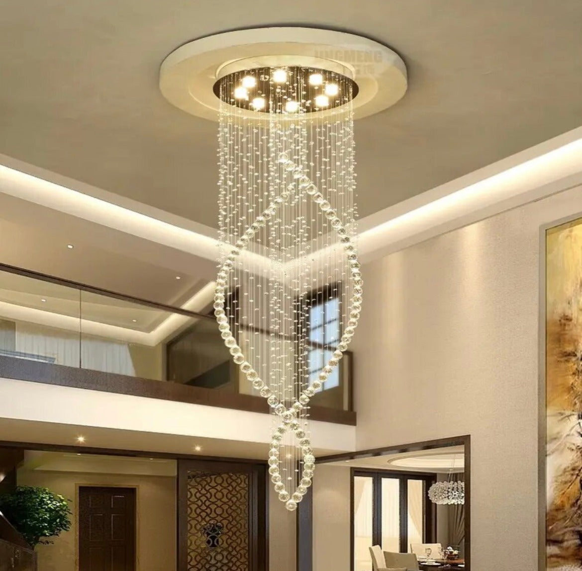 Modern Crystal Staircase Chandelier