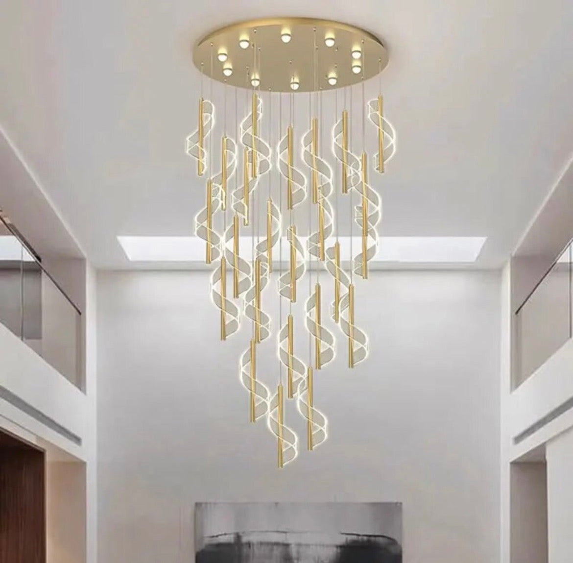 Modern Ribbon Chandelier