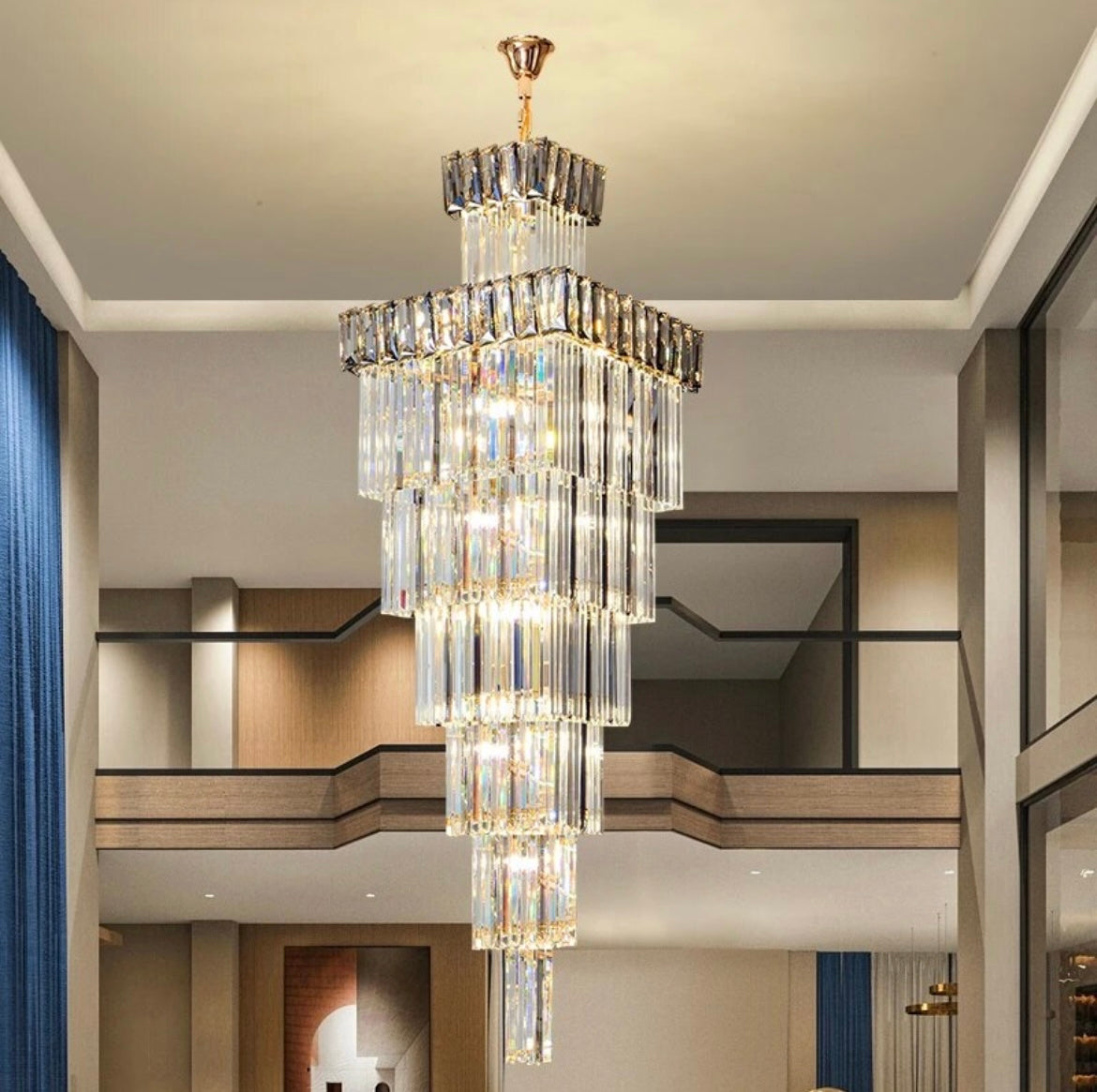 Postmodern Light Luxury Crystal Villa Chandelier
