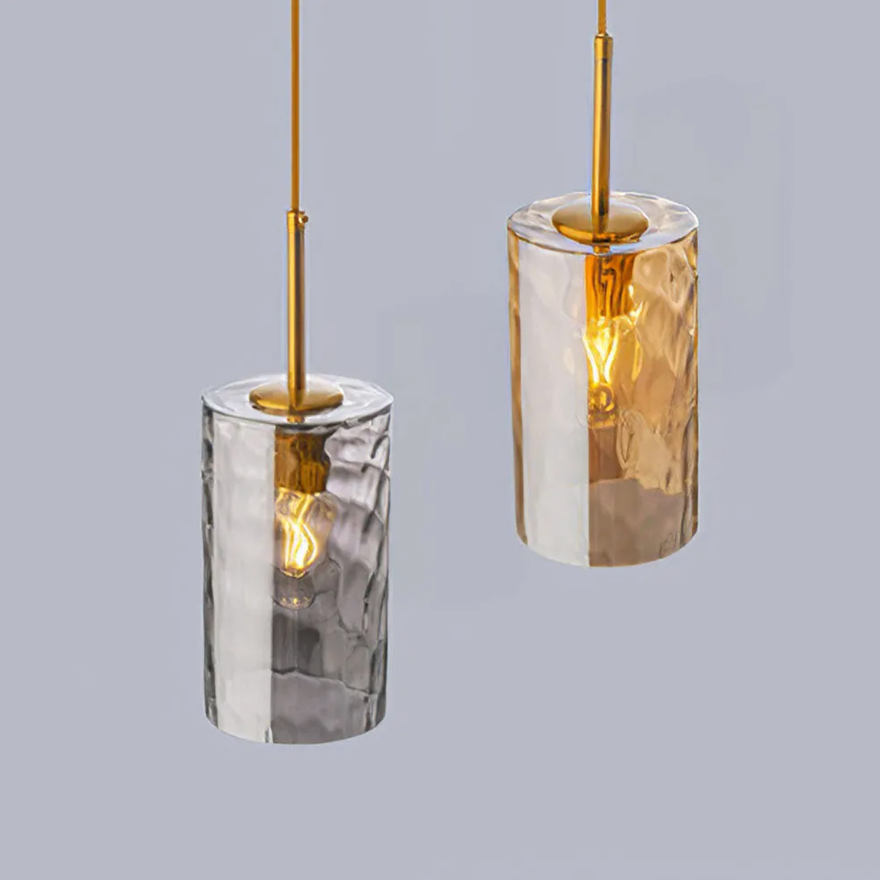 Hanging cone pendant light