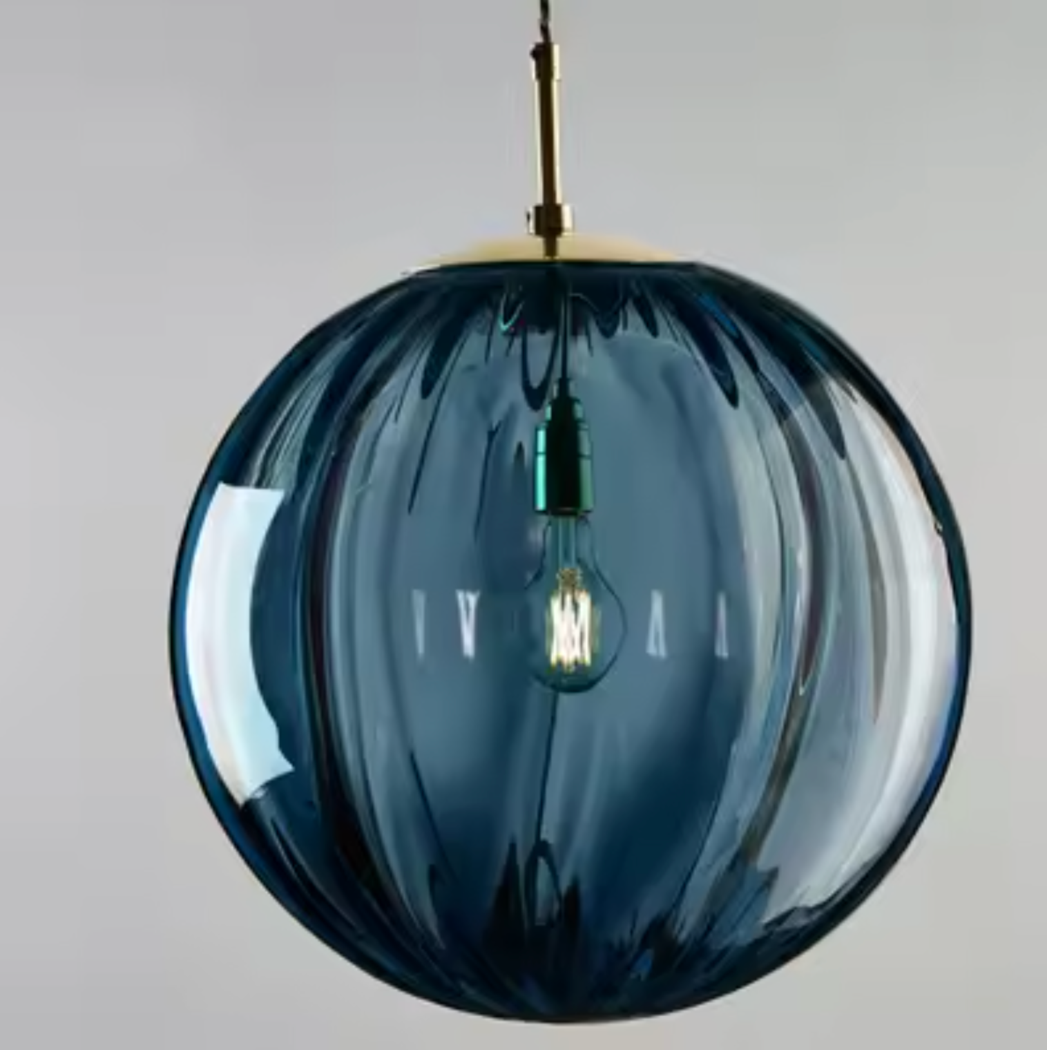 Modern Hanging Blue Pendant Light