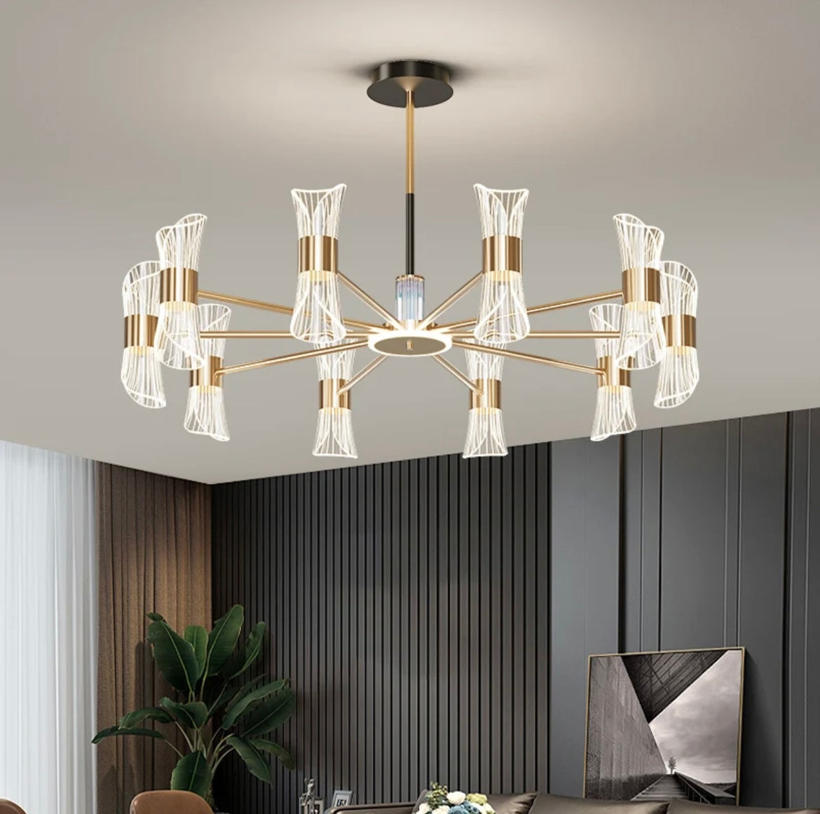 Brass Creative Acrylic Pendant Lights