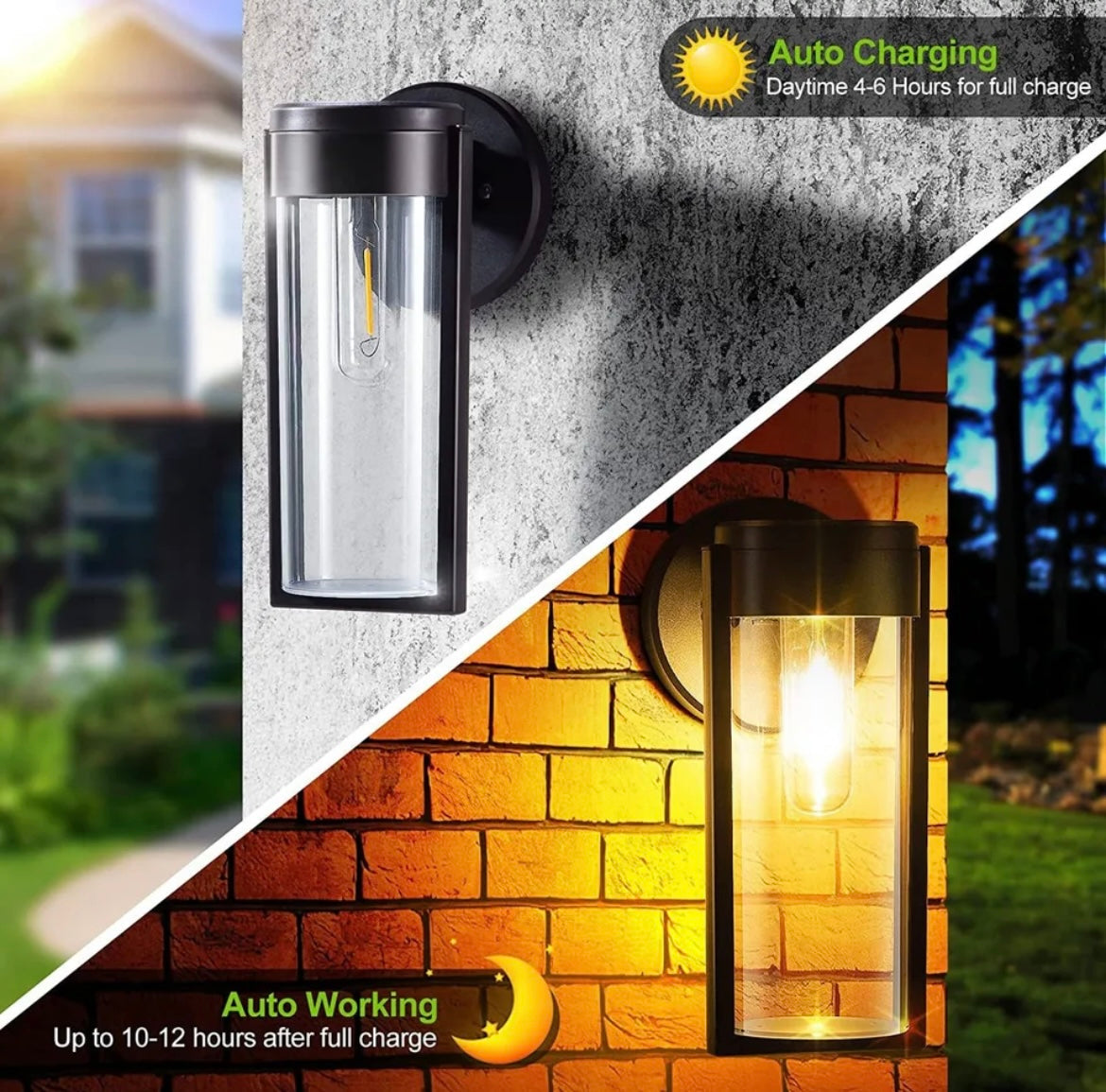 Outdoor Solar LED Wall Light