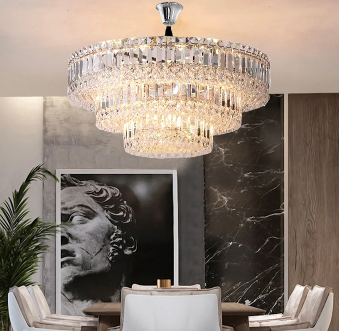 Ceiling LED Crystal Hanging Chandelier