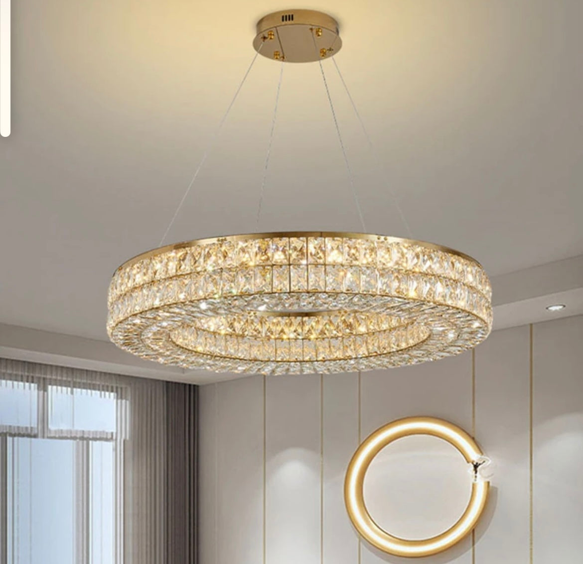 Circular Crystal Chandeliers