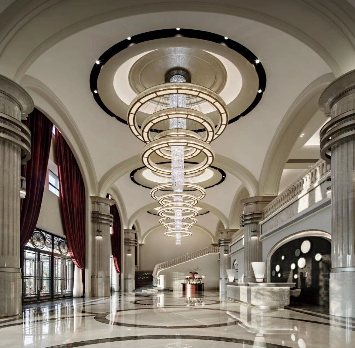 Commercial Column Ring Lighting