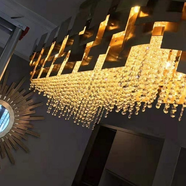 Crystal Brass Chandelier 