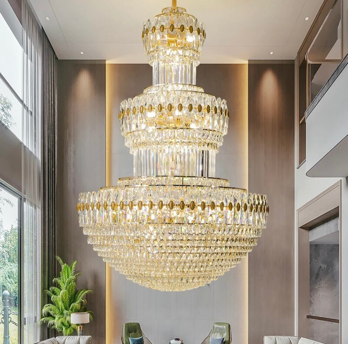 Crystal Duplex Hotel Chandelier lighting