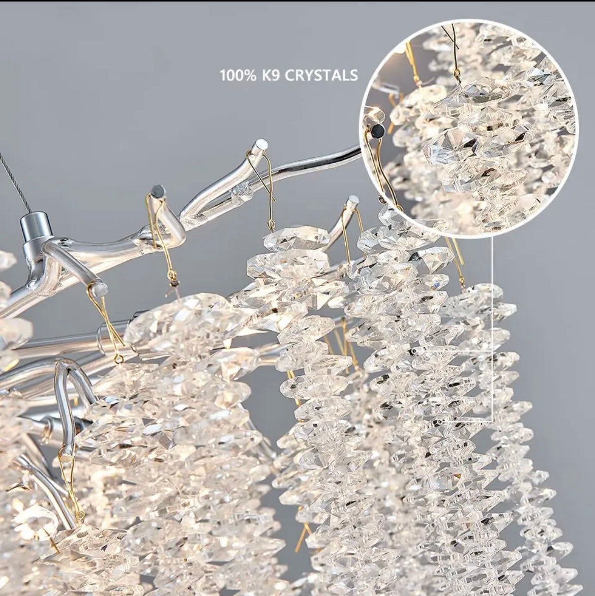 Crystal Tree Branch Chandelier lighting