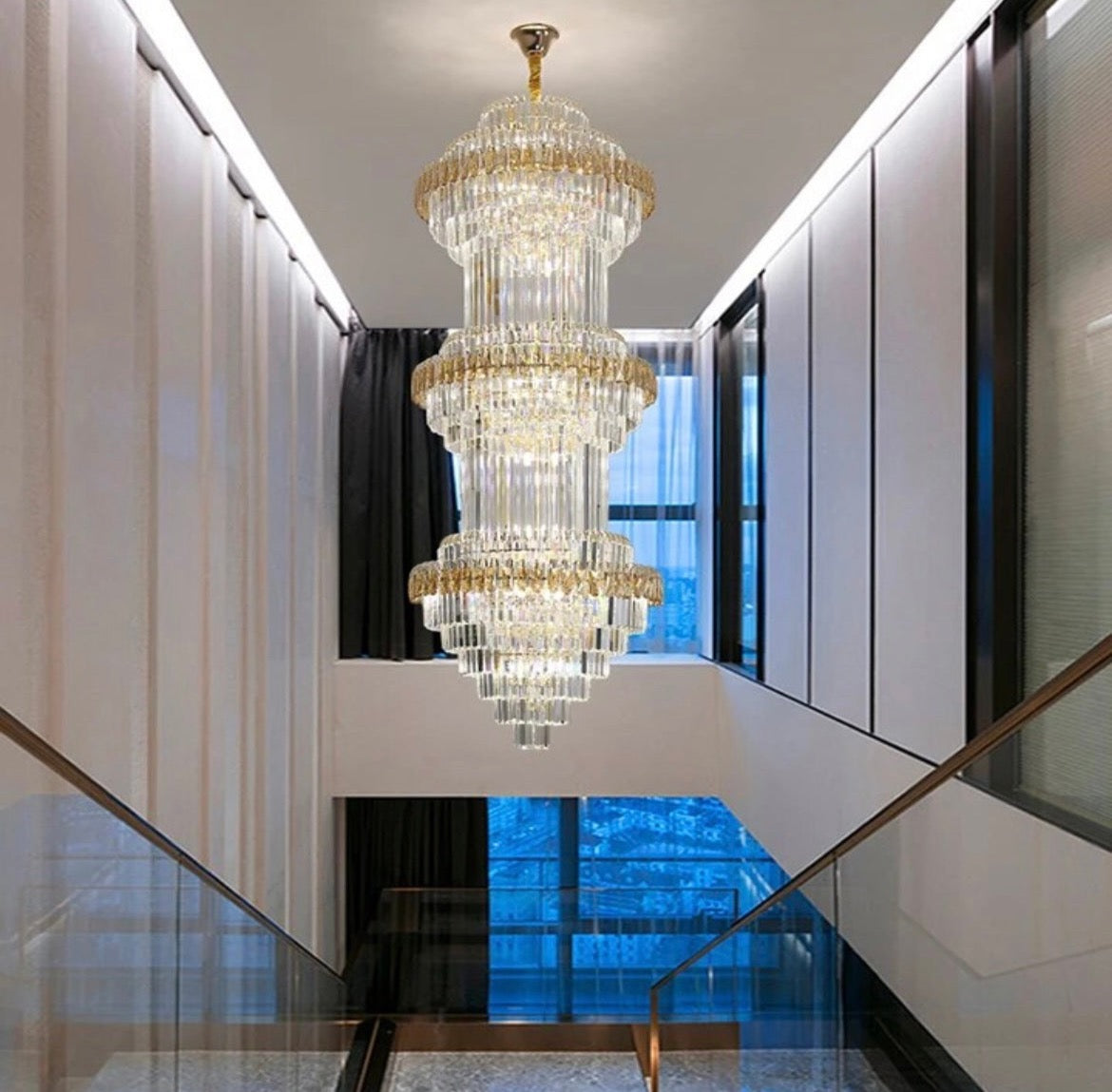 gold crystal chandelier​