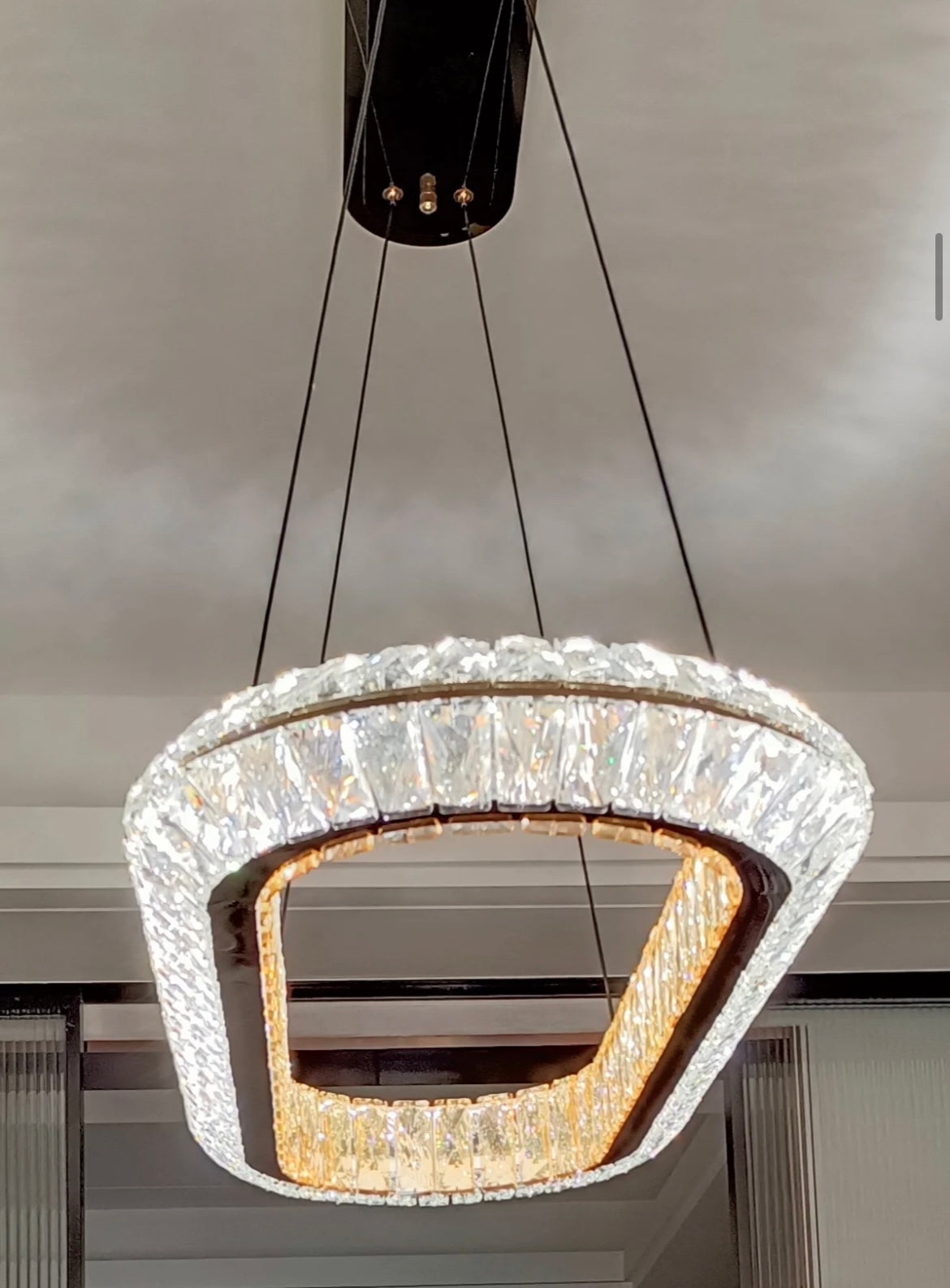 Designer Atmospheric Ring Crystal Chandeliers