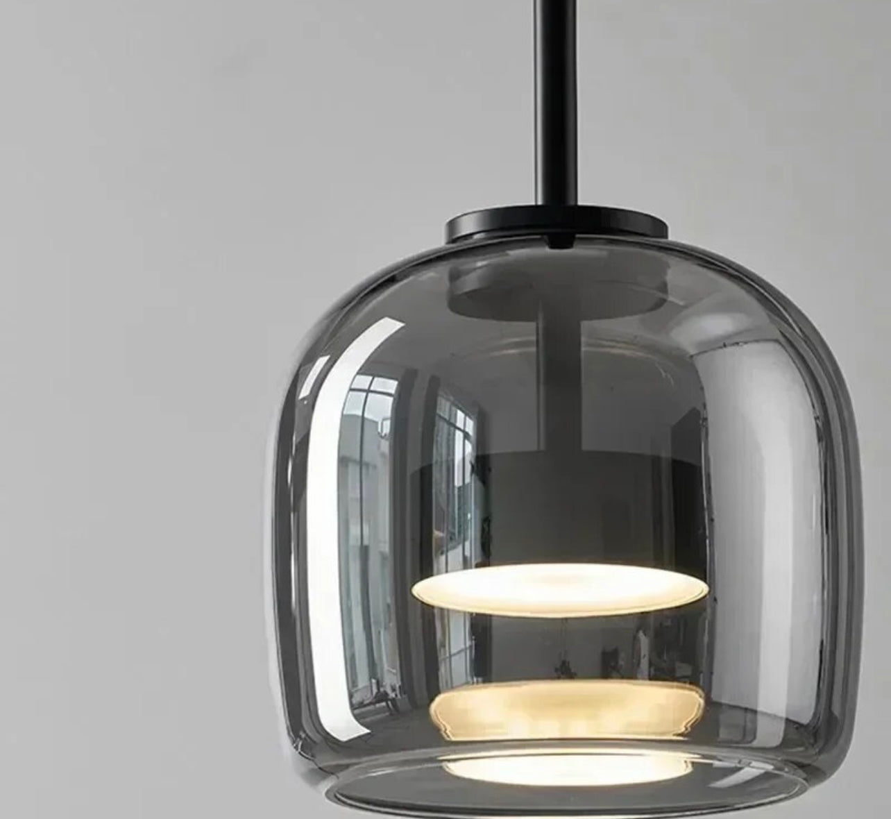 Domed Tinted Glass Pendant Lighting