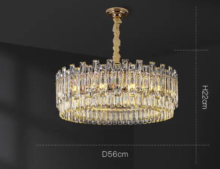 Crystal Gold Chandelier