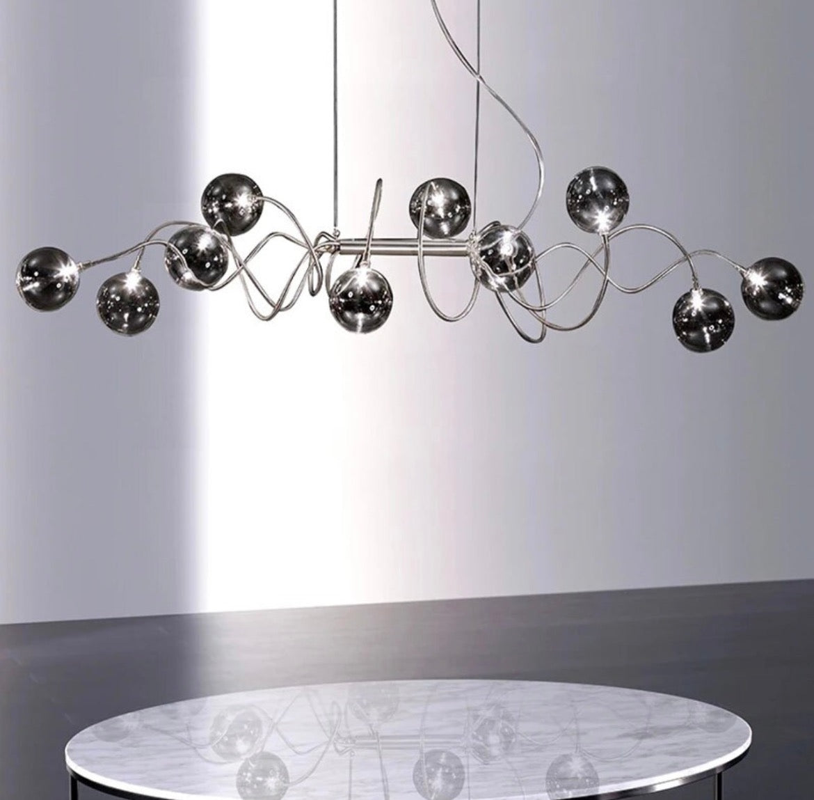 Entangled Reflective Pendant Lights