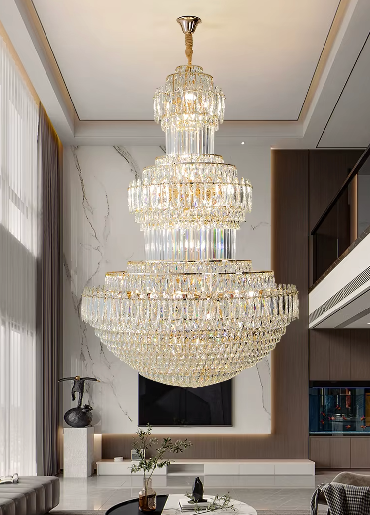 Long large chandelier 