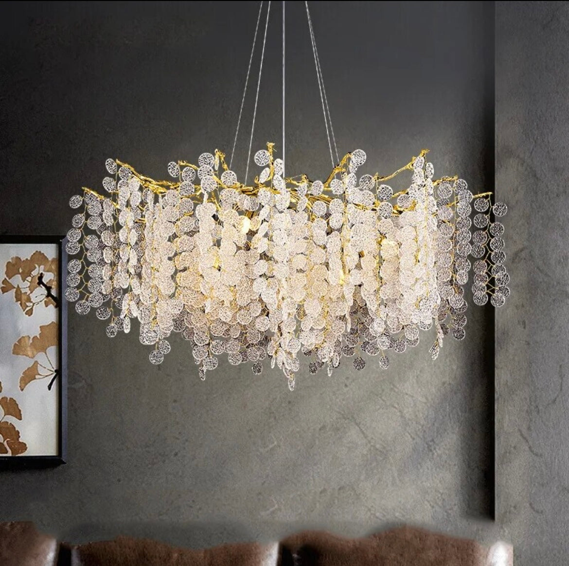Upscale French Modern Branch Chandelier
