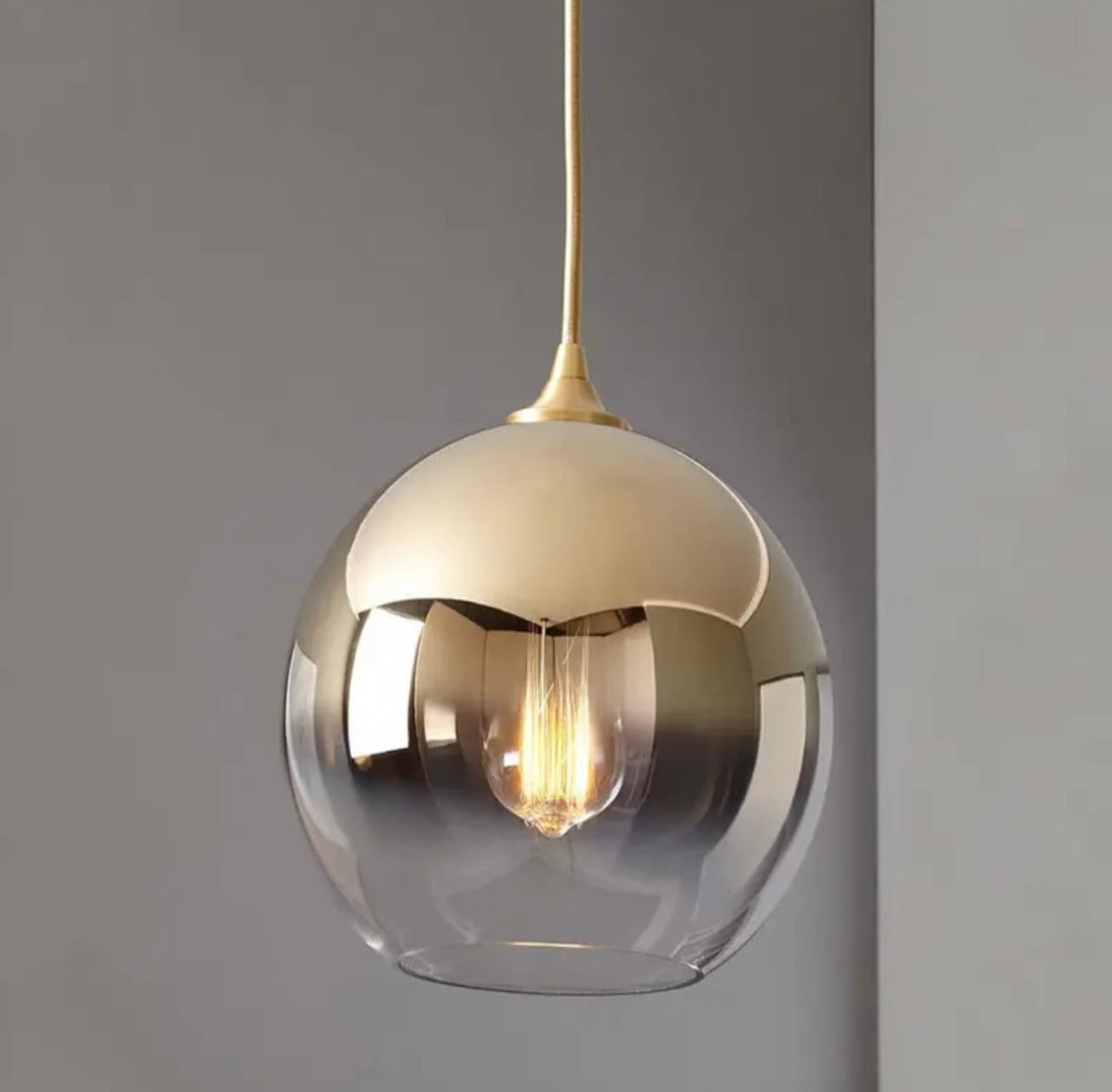 Ombré Glass Ball Pendant Light