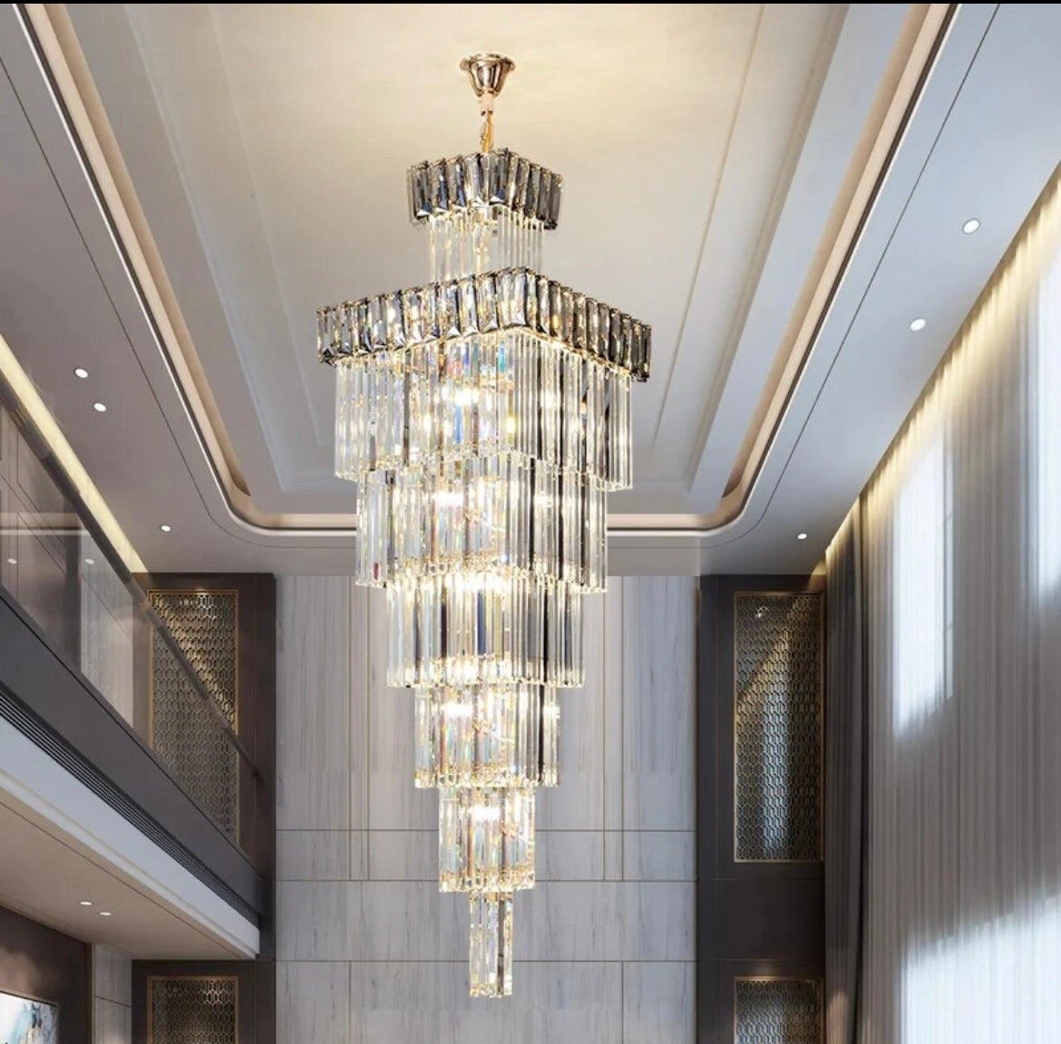 Postmodern Light Luxury Crystal Villa Chandelier