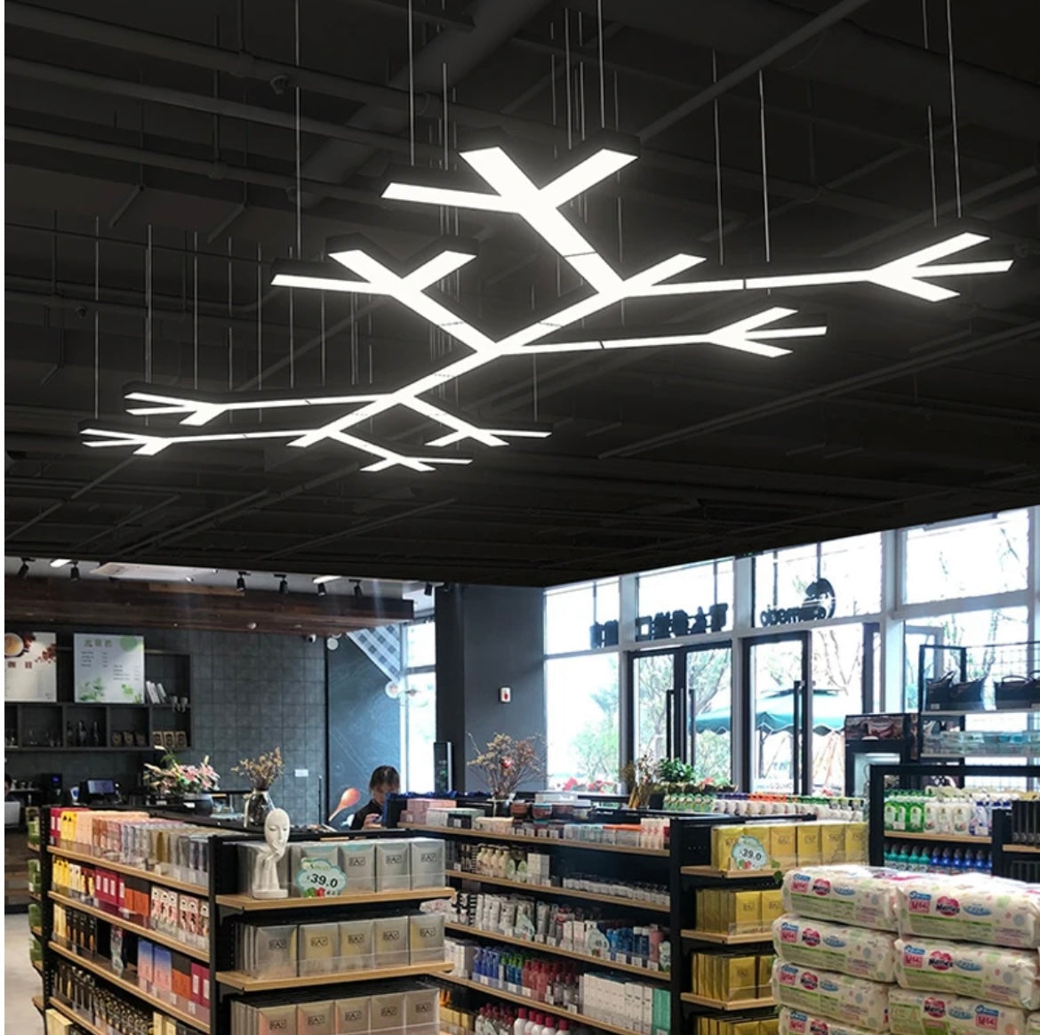 Commercial Herringbone Industrial Lighting