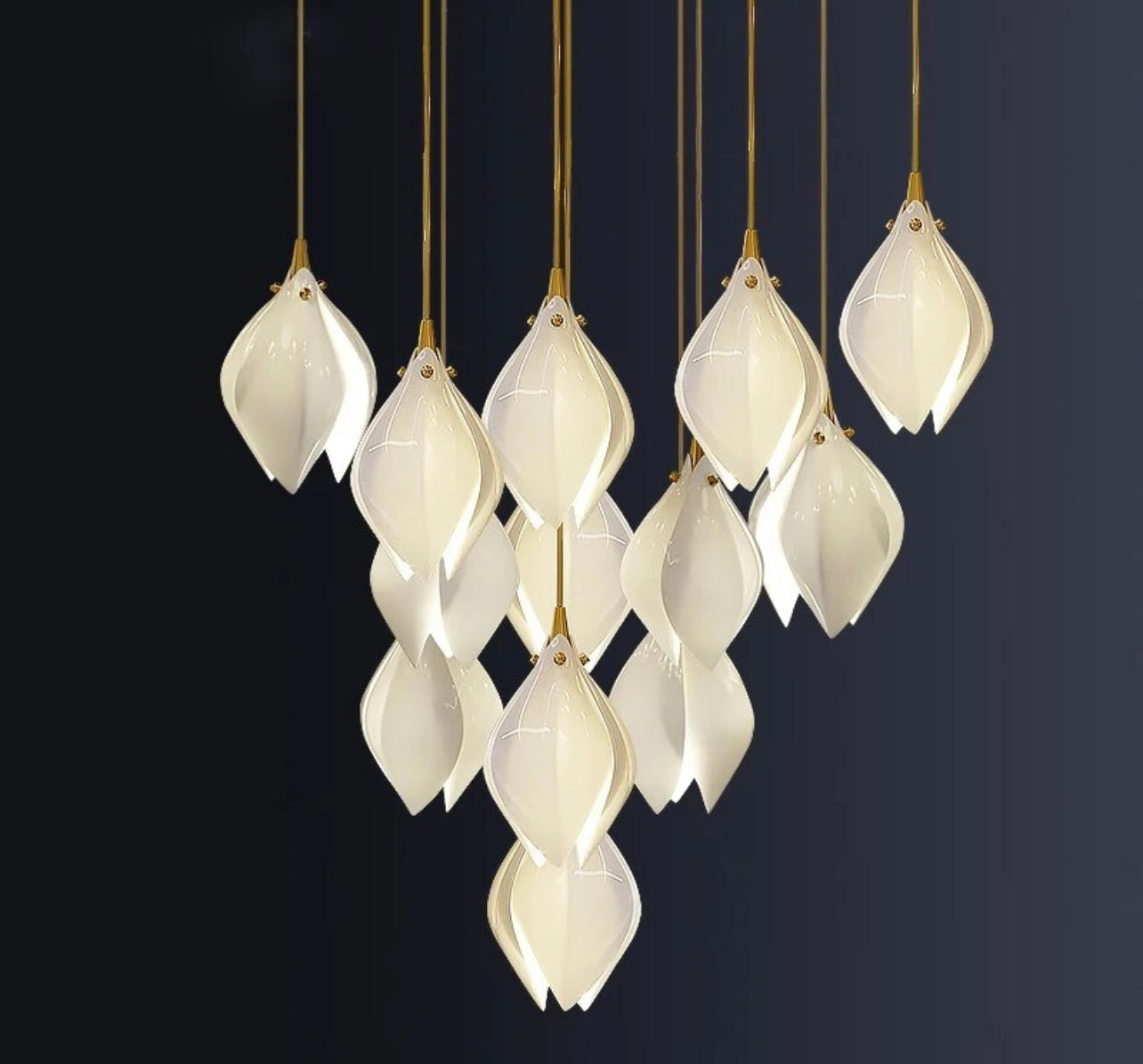 Ceramic Petal Bedroom Chandelier