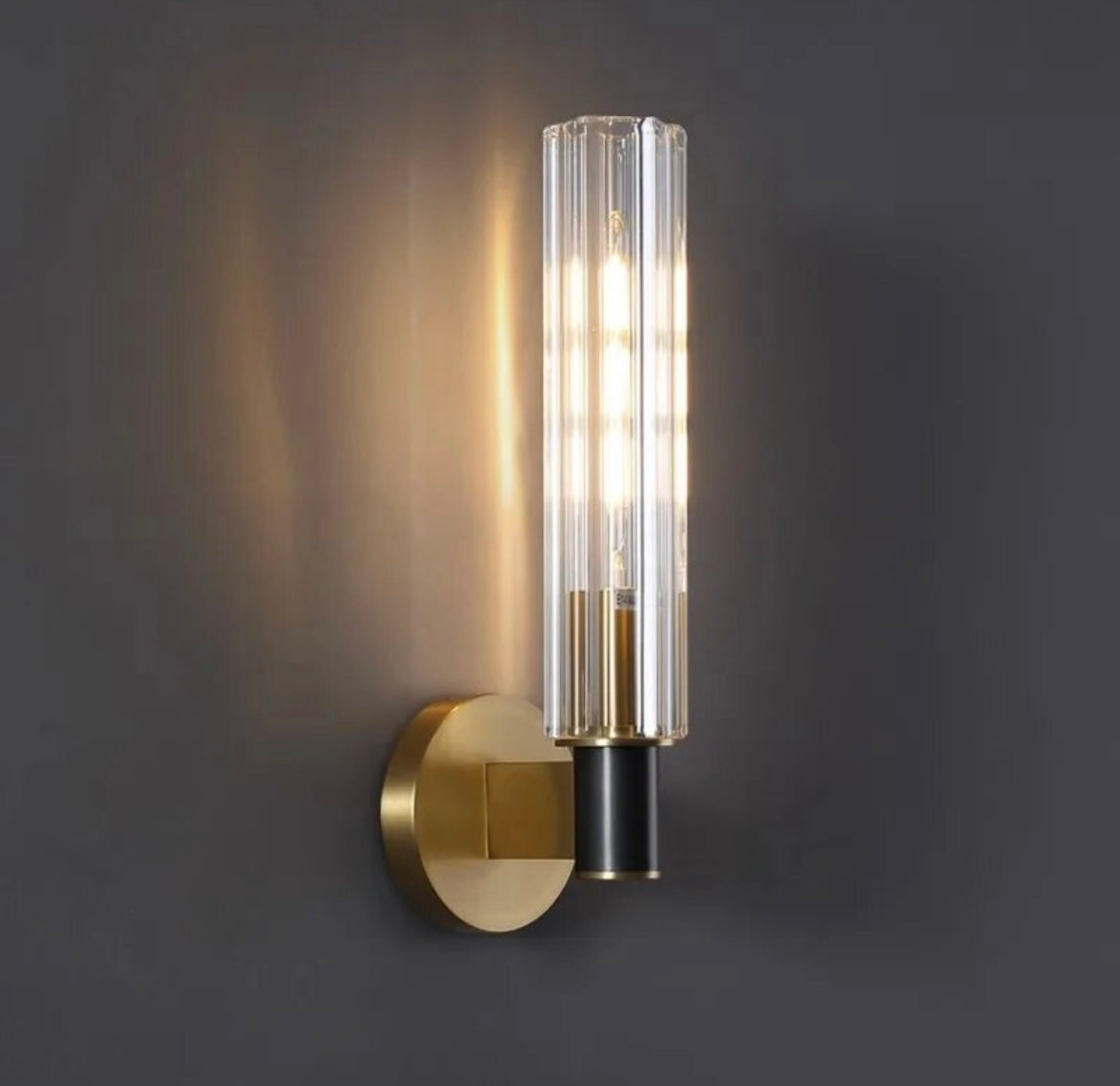 Postmodern Designer Brass LED Wall Light