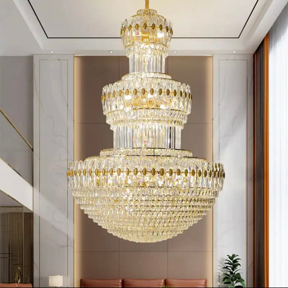 Crystal Duplex Hotel Chandelier