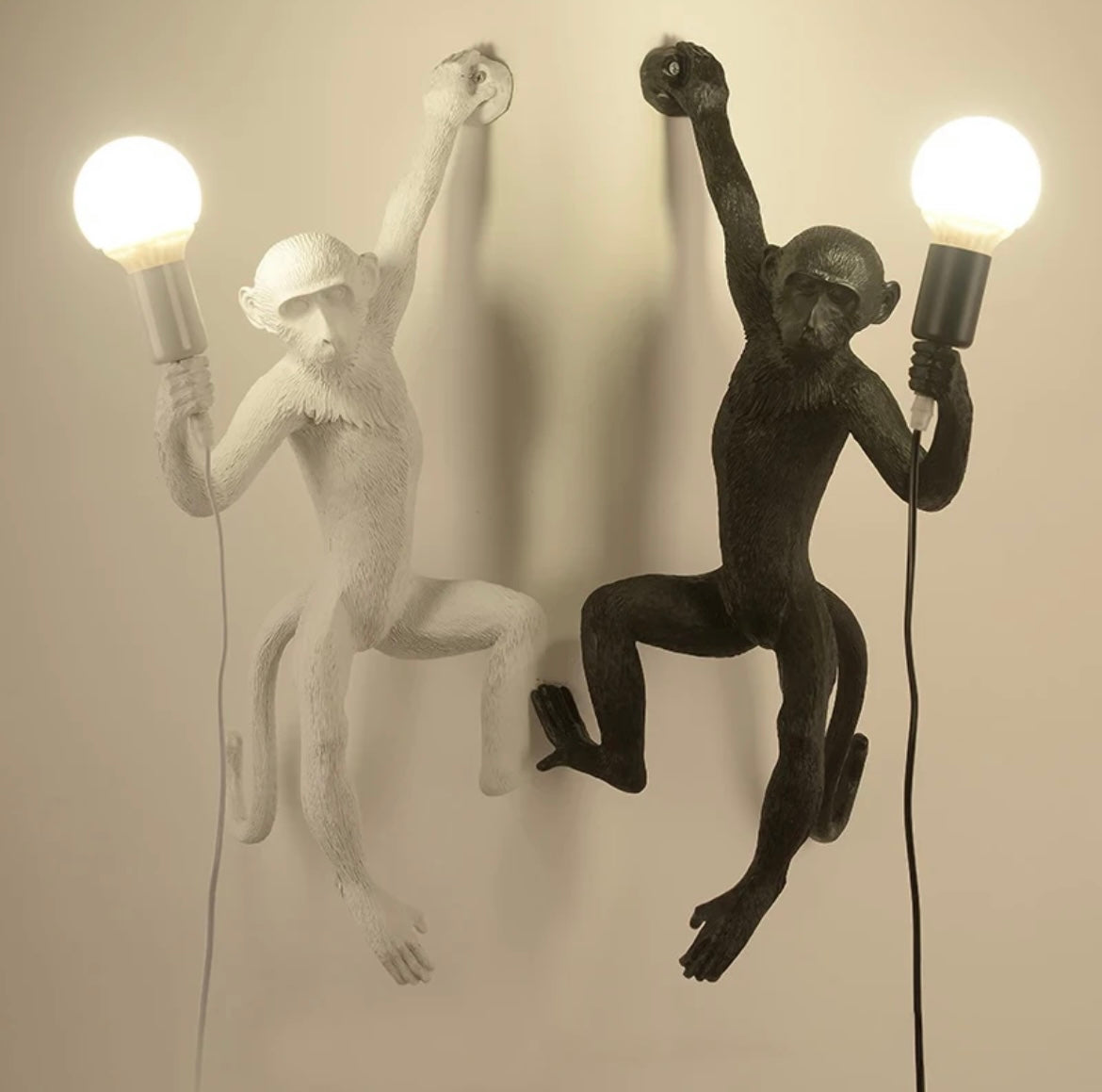 Hanging Monkey Wall Light