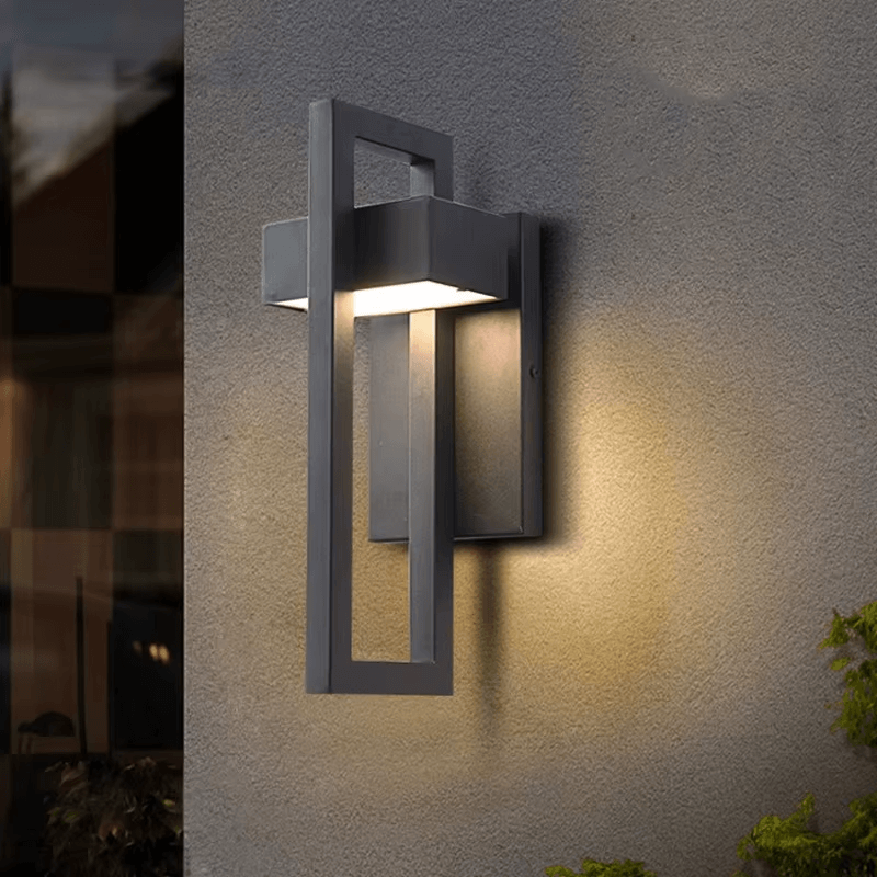 Geometric Outdoor Wall Light black