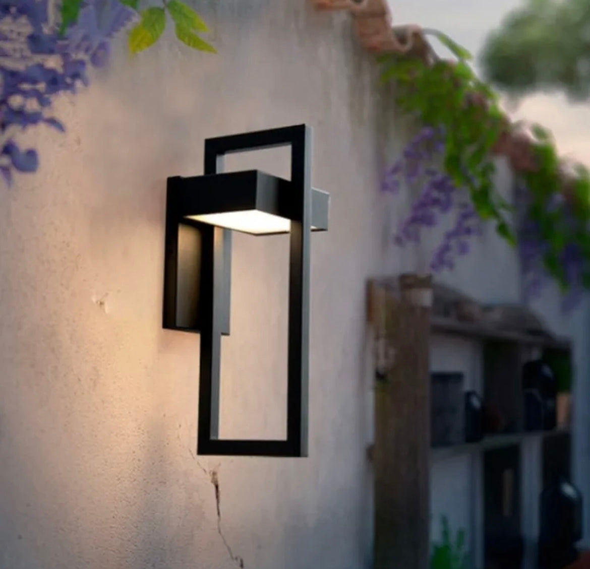 Geometric Outdoor black Wall Lights