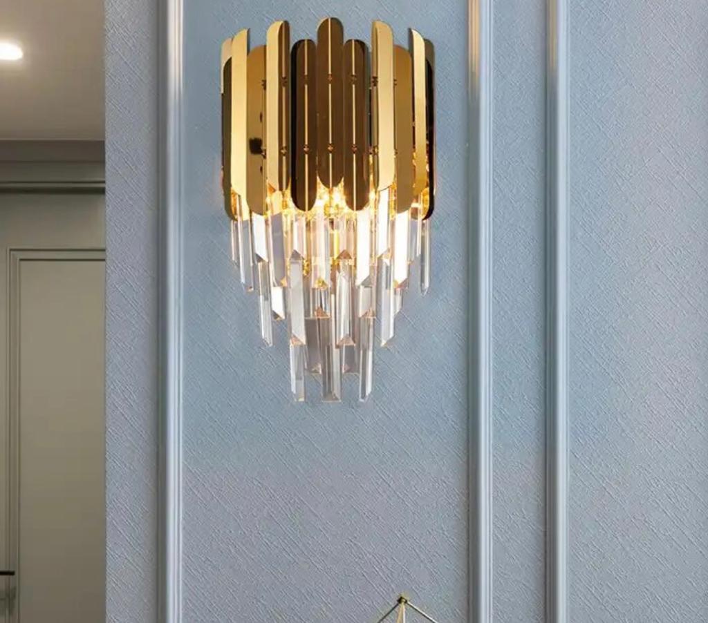 Gold And Crystal Wall Lighting