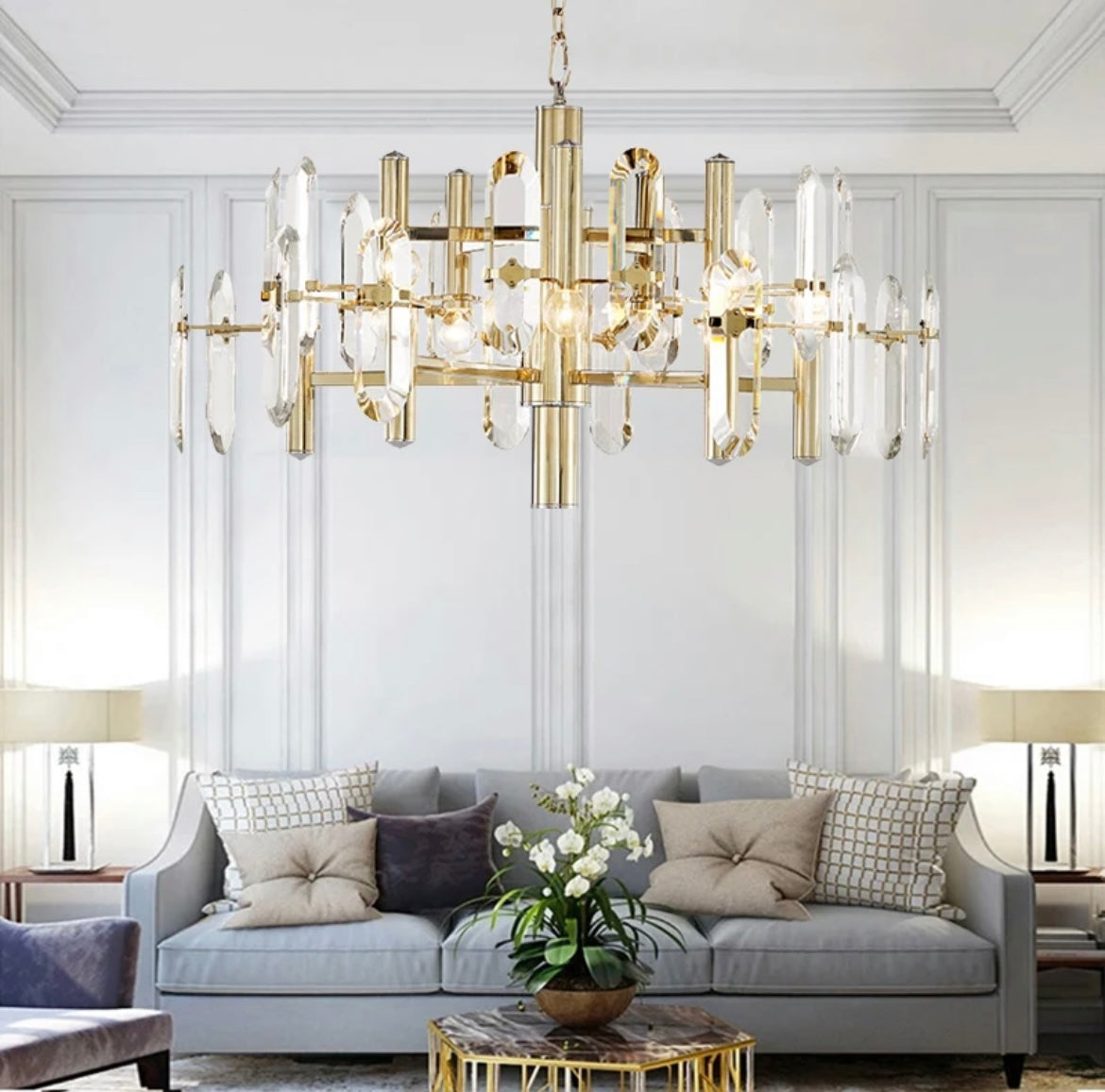 Gold Lustre Pendant Lights