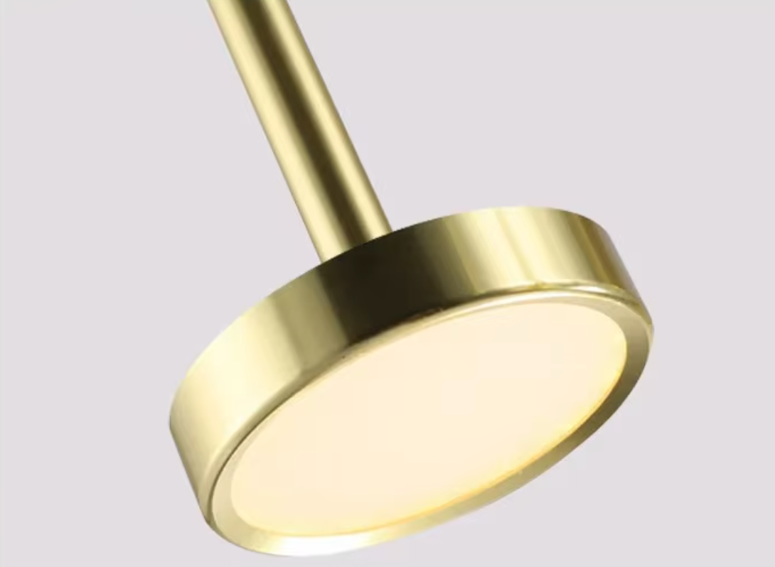 Gold pendant design for staircase