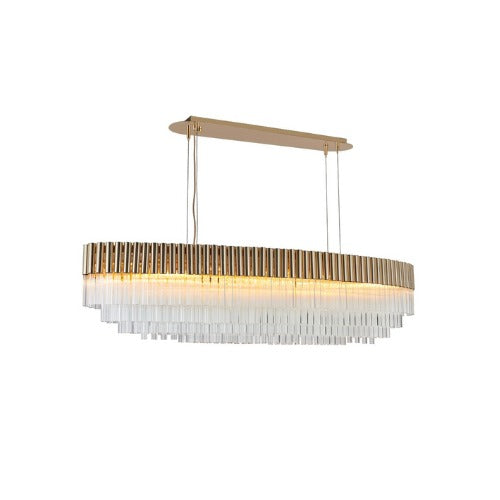 Gold Water Series Rectangular Chandeliers