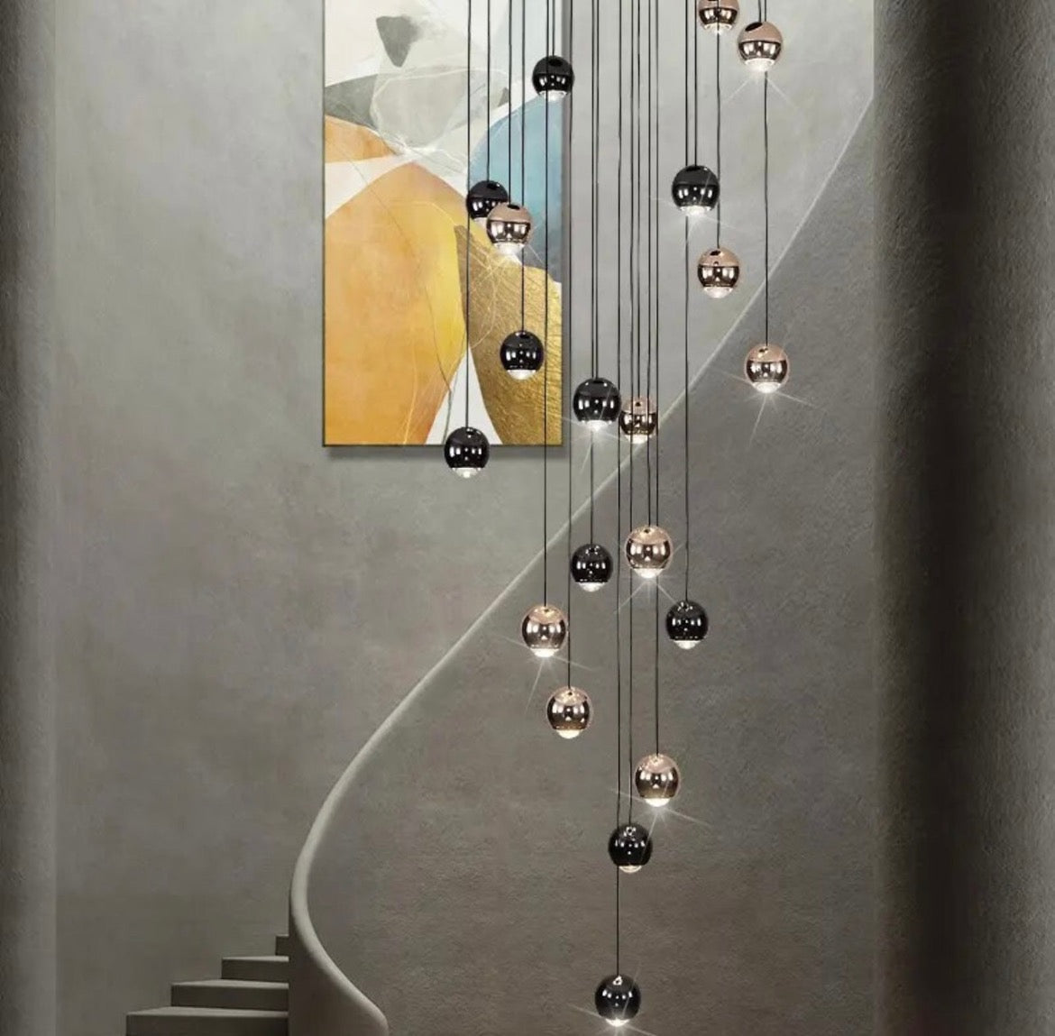 Hanging Bauble Staircase Light