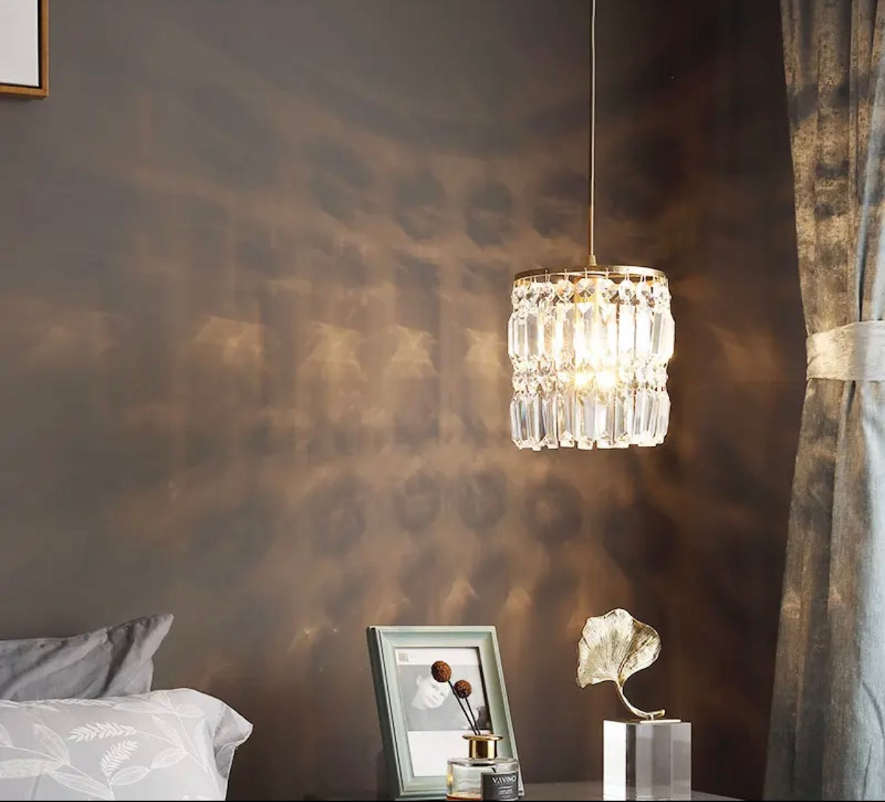 Hanging Pendant Crystal Light bedside