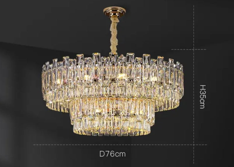 Atmospheric Luxury Modern Crystal Chandelier