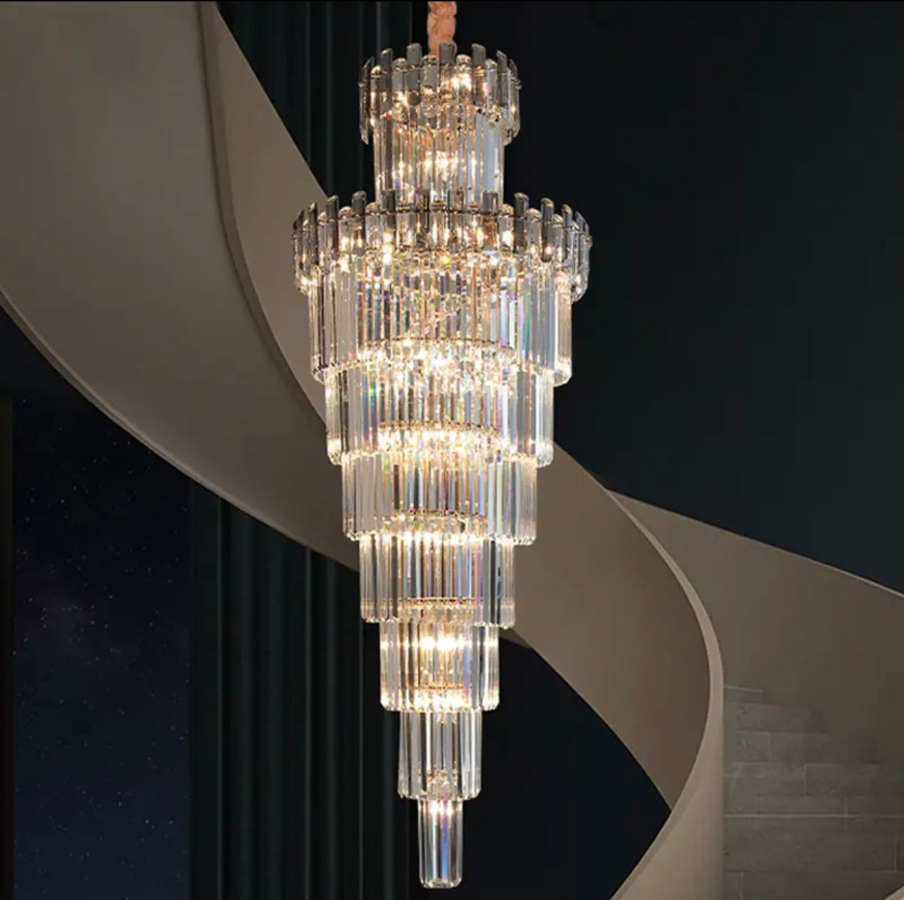 Large Luxury Crystal Villa Chandelier