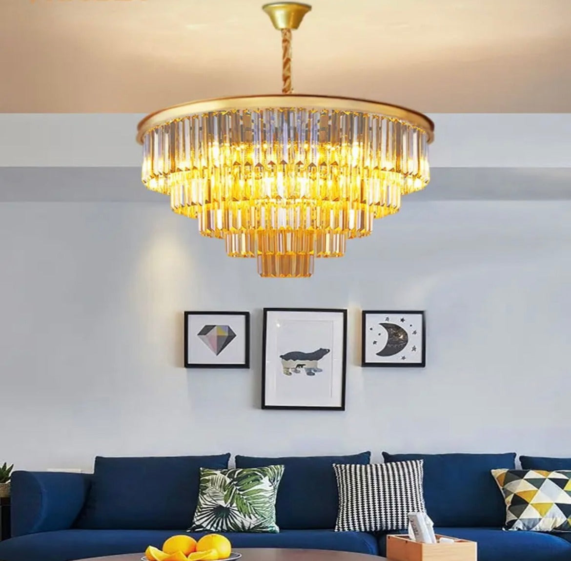 Luxury Gold Crystal Ceiling Chandelier