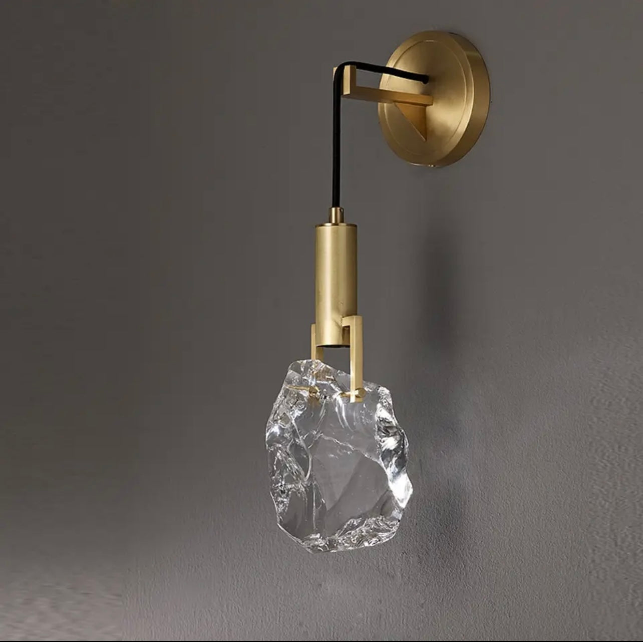 Modern Gold Crystal Wall Light