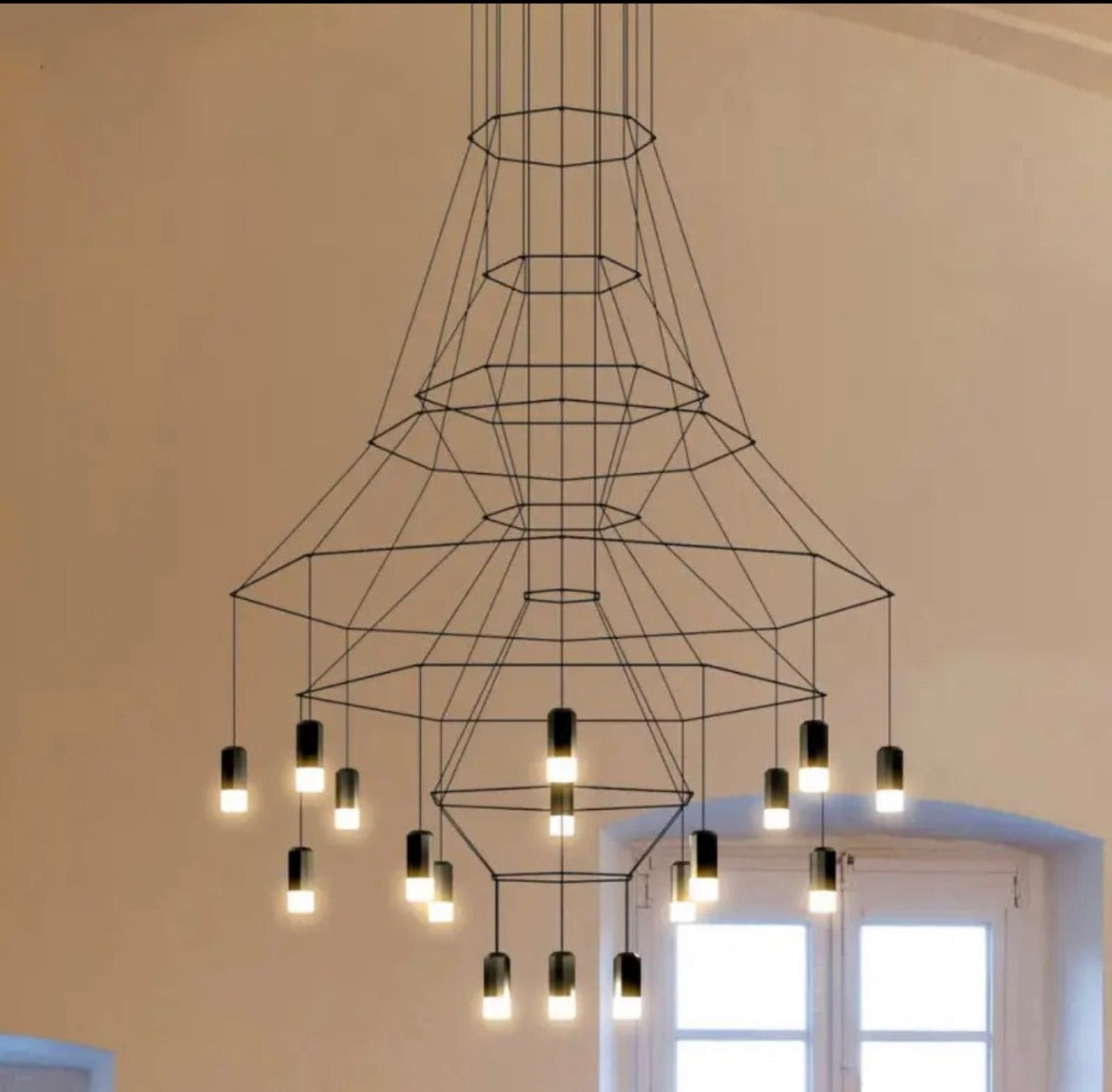 Industrial Iron Art Chandelier