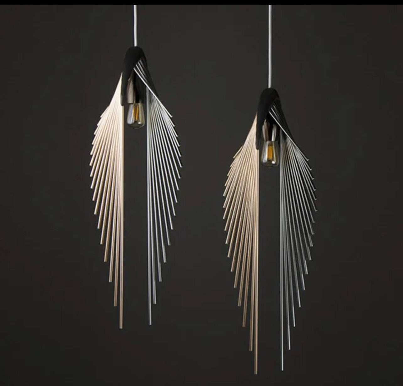 Iron Bird Wings Pendant Light