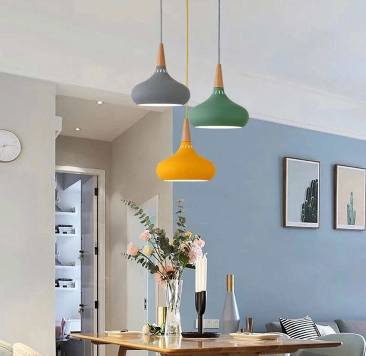 Iron Oak Pendant Lamps