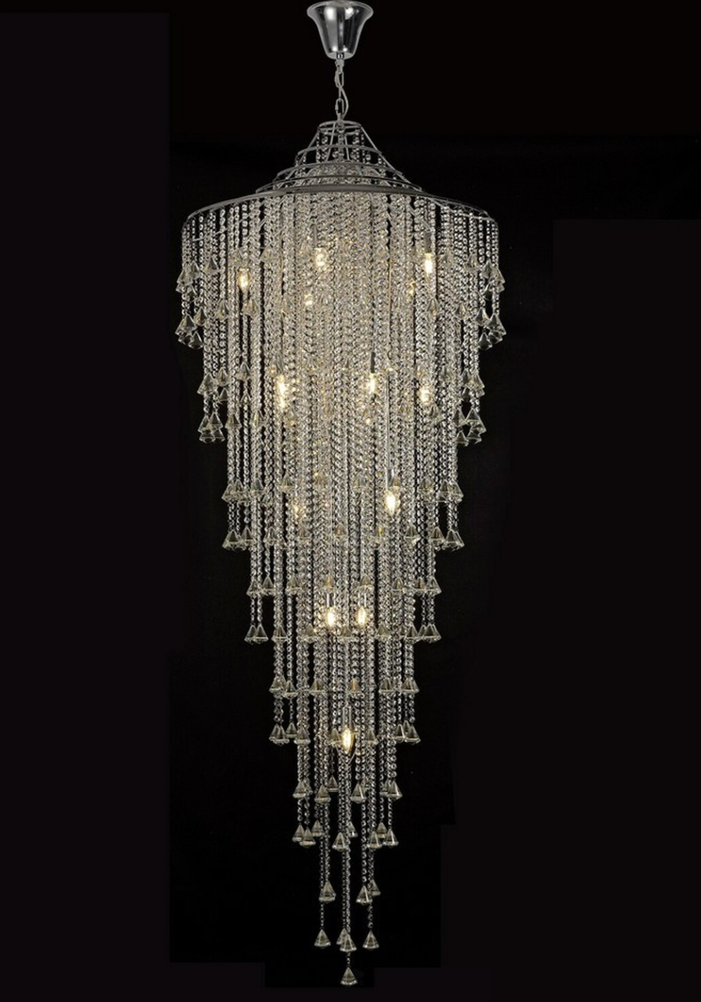 Luxury Bead Crystal Chandelier for Staircase 