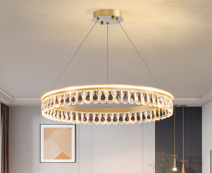 Luxury Droplet Ring Chandelier light